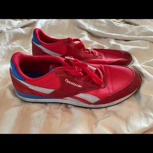 RED REEBOKS size 10.5 men US!